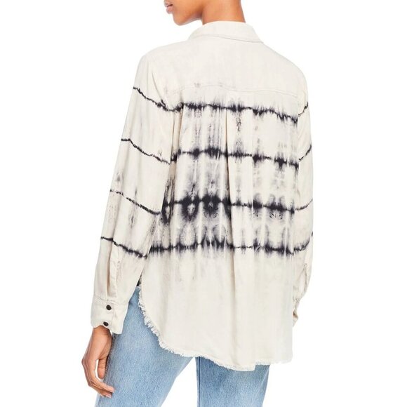 Bella Dahl Womens Flowy Tie Dye Button Down Shirt XS Coastal Cowgirl Boho - Picture 2 of 12